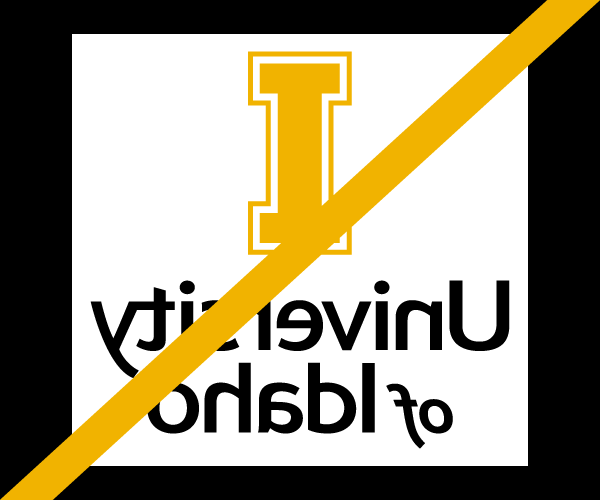 Do not encroach the University of Idaho logo